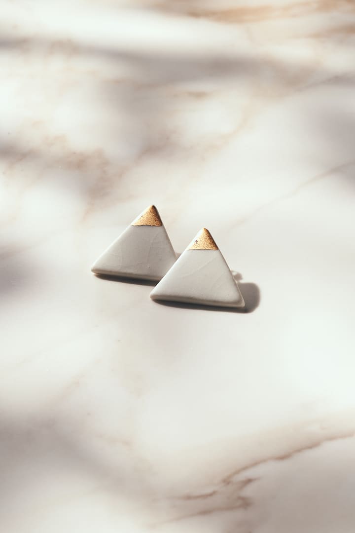 Pendientes Destellos Triángulo Mate