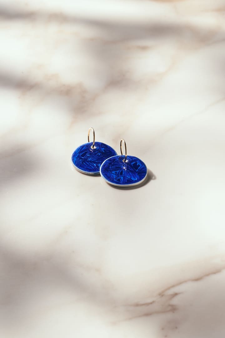 Aros Sol de Invierno Redondo azul