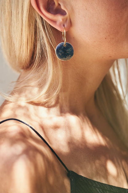 Aros Sol de Invierno Redondo azul