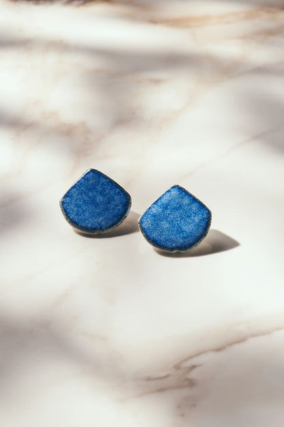 Pendientes Romboide Azul intenso